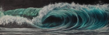 Painting titled "Ocean fury" by Gianluca Cremonesi, Original Artwork, Oil