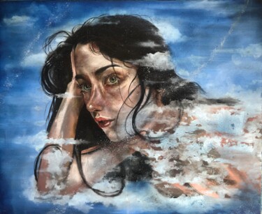 Painting titled "Lookup" by Gianluca Fascetto, Original Artwork, Oil