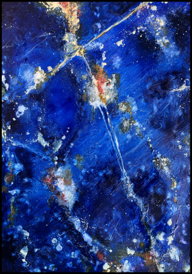 Painting titled "Lapis" by Gianluca Fascetto, Original Artwork, Oil