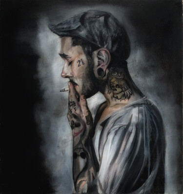 Smoke It! Pittura intitolato "Smoke It!" da Gianluca Fascetto, Opera d'arte originale, Olio