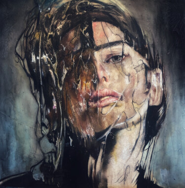 Malerei mit dem Titel "AI (Artificial Igno…" von Gianluca Fascetto, Original-Kunstwerk, Öl