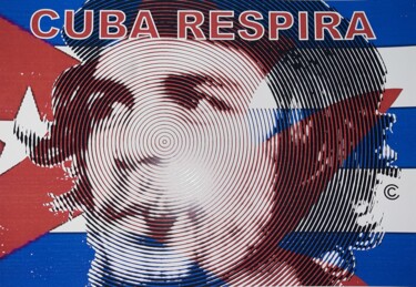 Druckgrafik mit dem Titel "Cuba Respira" von Gianluca Ferreri, Original-Kunstwerk, Digitaldruck