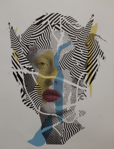Gravures & estampes intitulée "Chekos'art (1977)…" par Gianluca Ferreri, Œuvre d'art originale, Impression numérique