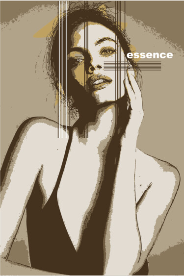 Printmaking titled "ESSENCE" by Gianluca Ferreri, Original Artwork, Digital Print