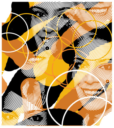 印花与版画 标题为“4 YELLOW” 由Gianluca Ferreri, 原创艺术品, 数字打印