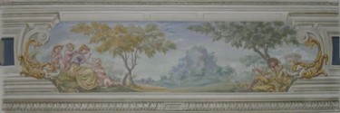 Pittura intitolato "fascia a paesaggio" da Luke, Opera d'arte originale