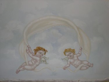 Painting titled "angeli" by Luke, Original Artwork