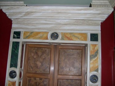 Pintura intitulada "porta marmo" por Luke, Obras de arte originais