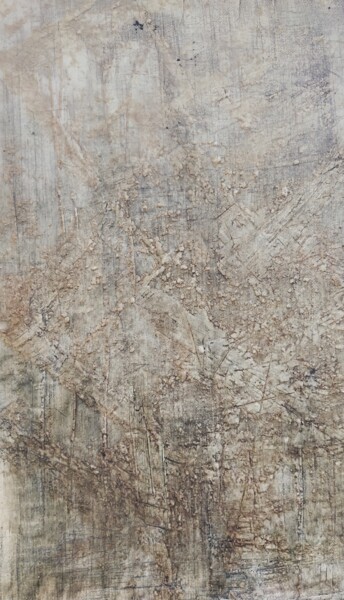 Malarstwo zatytułowany „Paesaggio lunare” autorstwa Gianluigi Golfetto, Oryginalna praca, Kreda Zamontowany na Drewniana ram…