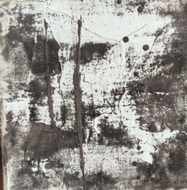 Pittura intitolato "Tramonto lunare" da Gianluigi Golfetto, Opera d'arte originale, Gesso Montato su Telaio per barella in l…