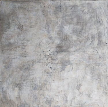 Painting titled "Segni lunari" by Gianluigi Golfetto, Original Artwork, Chalk Mounted on Wood Stretcher frame