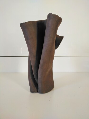 Sculpture titled "Pieghe" by Gianluigi Golfetto, Original Artwork, Clay