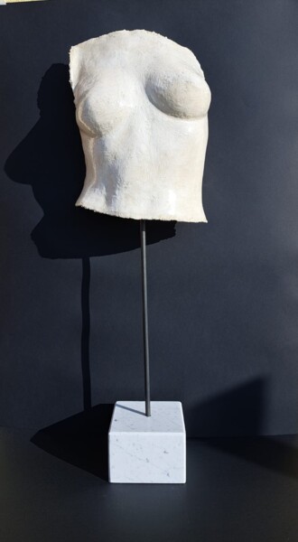 Skulptur mit dem Titel "Scultura : busto" von Gianluigi Golfetto, Original-Kunstwerk, Gips