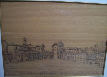 Drawing titled "Bergamo - Città Alt…" by Gianluigi Riva, Original Artwork, Other
