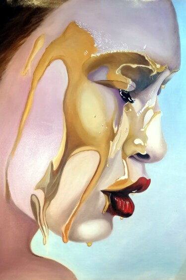 Pittura intitolato "Il dolce pianto" da Gianni Iviglia, Opera d'arte originale, Olio