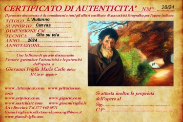 Painting titled "L'Autunno del Carav…" by Gianni Iviglia, Original Artwork, Oil