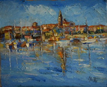 "Alghero" Pittura intitolato ""Alghero"" da Gianni Mattu, Opera d'arte originale, Olio