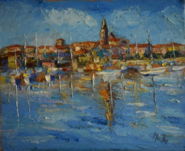 Painting titled ""Alghero"-390" by Gianni Mattu, Original Artwork, Oil