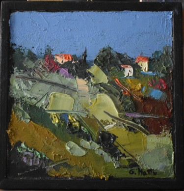 Painting titled "Paesaggio 270" by Gianni Mattu, Original Artwork, Oil