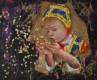 Pittura intitolato "Coriandoli" da Gianni Mattu, Opera d'arte originale, Mosaico