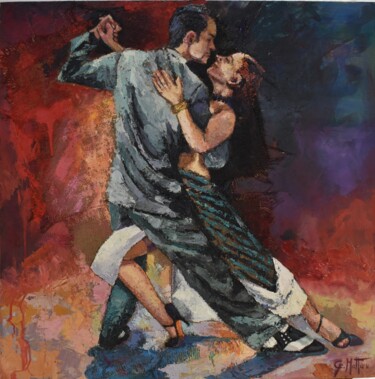 Painting titled "Tango 2" by Gianni Mattu, Original Artwork, Acrylic