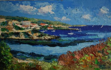 Painting titled "Asinara" by Gianni Mattu, Original Artwork, Oil