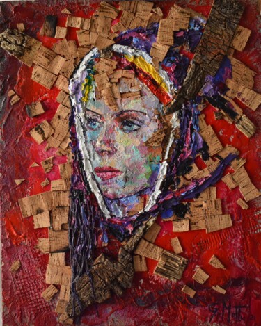 Peinture intitulée "Silvia" par Gianni Mattu, Œuvre d'art originale, Acrylique