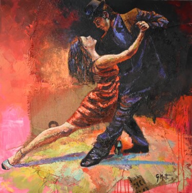 Peinture intitulée "Tango 1" par Gianni Mattu, Œuvre d'art originale, Acrylique