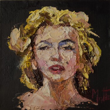 Malerei mit dem Titel "Marilyn" von Gianni Mattu, Original-Kunstwerk, Öl
