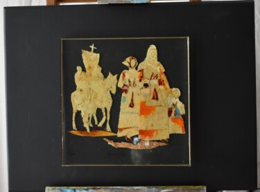 Scultura intitolato "Processione di San…" da Gianni Mattu, Opera d'arte originale, Resina