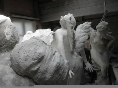 Skulptur mit dem Titel "....anime" von Gianni  Giovanni Villa, Original-Kunstwerk