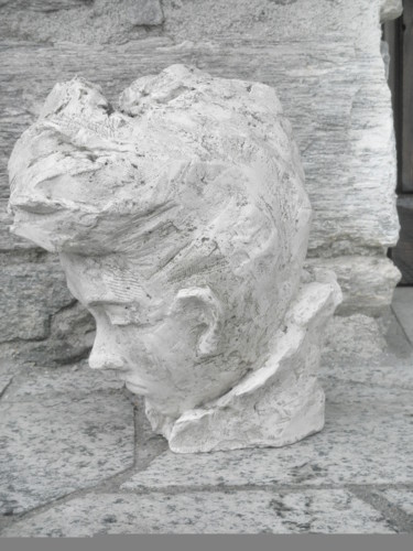 Скульптура под названием "piccolo beethoven" - Gianni  Giovanni Villa, Подлинное произведение искусства, Гипс