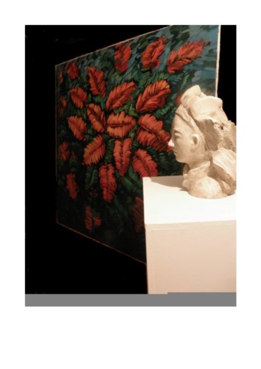 제목이 "quadro/scultura"인 조형물 Gianni  Giovanni Villa로, 원작, 회 반죽 artwork_cat.에 장착됨