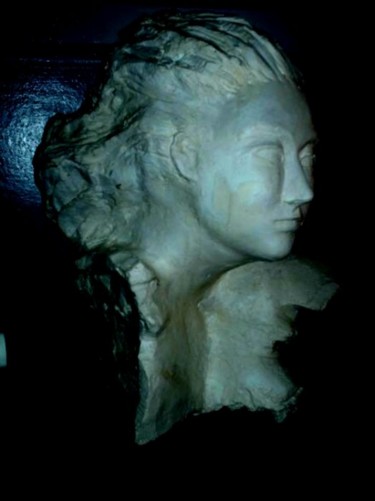 Sculpture intitulée "TESTA ROMANA II" par Gianni  Giovanni Villa, Œuvre d'art originale, Plâtre