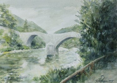 Painting titled ""il ponte della fol…" by Gianni Pedrazzi, Original Artwork