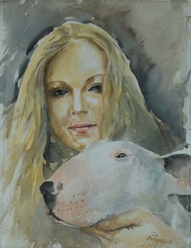 Painting titled "Ania" by Gianni Pedrazzi, Original Artwork