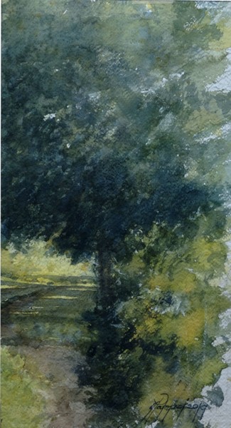 Malerei mit dem Titel "ombre" von Gianni Pedrazzi, Original-Kunstwerk, Aquarell