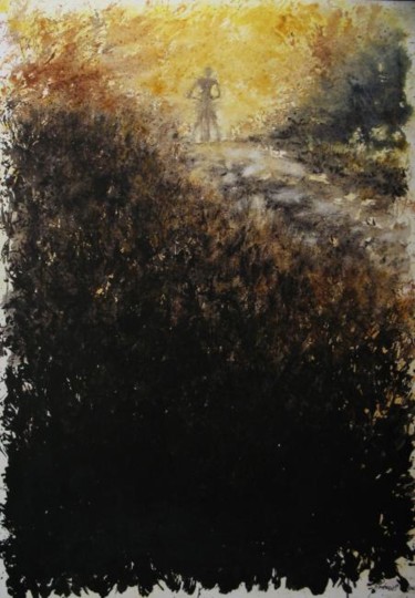 Painting titled "in alto" by Gianni Pedrazzi, Original Artwork