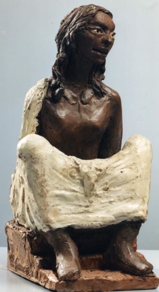 Sculpture titled "NEGRETTA" by Marcello Giannozzi, Original Artwork