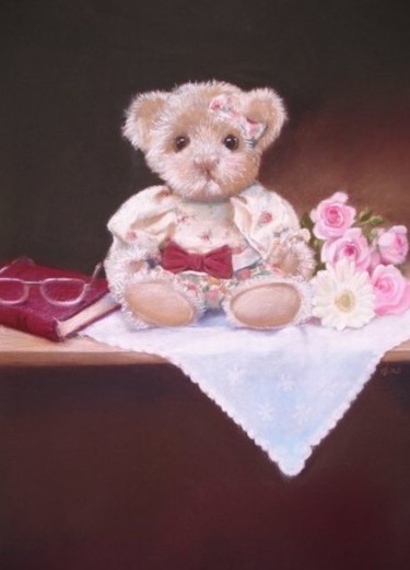 Painting titled "bear" by Giao Nguyen, Original Artwork