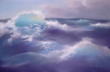 "ocean waves 3" başlıklı Tablo Giao Nguyen tarafından, Orijinal sanat