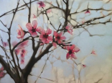 Картина под названием "spring #3" - Giao Nguyen, Подлинное произведение искусства, Масло