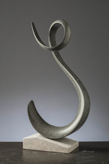 Sculpture titled "Ricciolo" by Puddu Gianfranco, Original Artwork, Stone