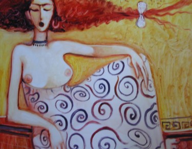 Pintura titulada "Woman of love" por George Rurua, Obra de arte original, Oleo