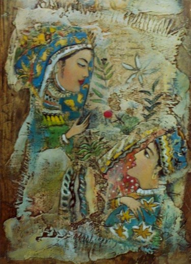Painting titled "Oriental" by George Rurua, Original Artwork
