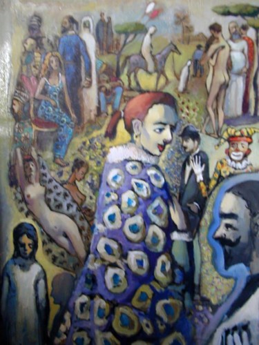 Pintura titulada "Great entertainer" por George Rurua, Obra de arte original, Oleo