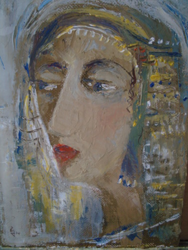 Painting titled "Woman" by George Rurua, Original Artwork, Acrylic