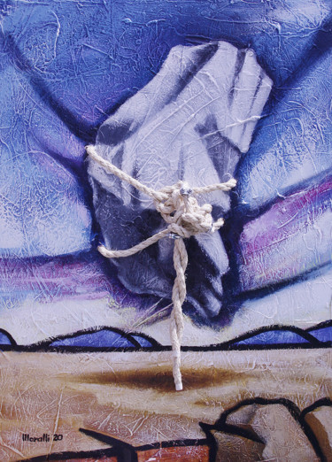 Peinture intitulée "Pedra FlutuanteV" par Gilberto Moralli, Œuvre d'art originale, Acrylique