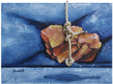 Pittura intitolato "Pedra Flutuante Lar…" da Gilberto Moralli, Opera d'arte originale, Acrilico