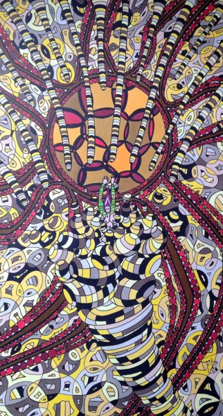 Drawing titled "Wormhole, un saut d…" by Vincent Gibert, Original Artwork, Marker